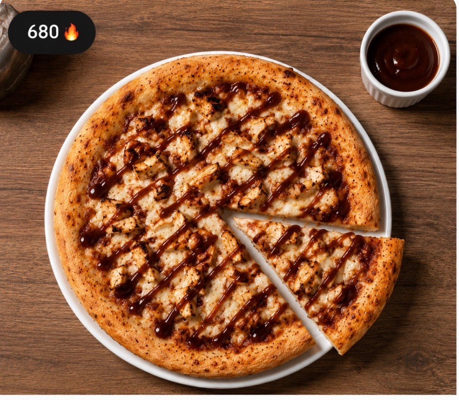 بيتزا باربيكيو دجاج